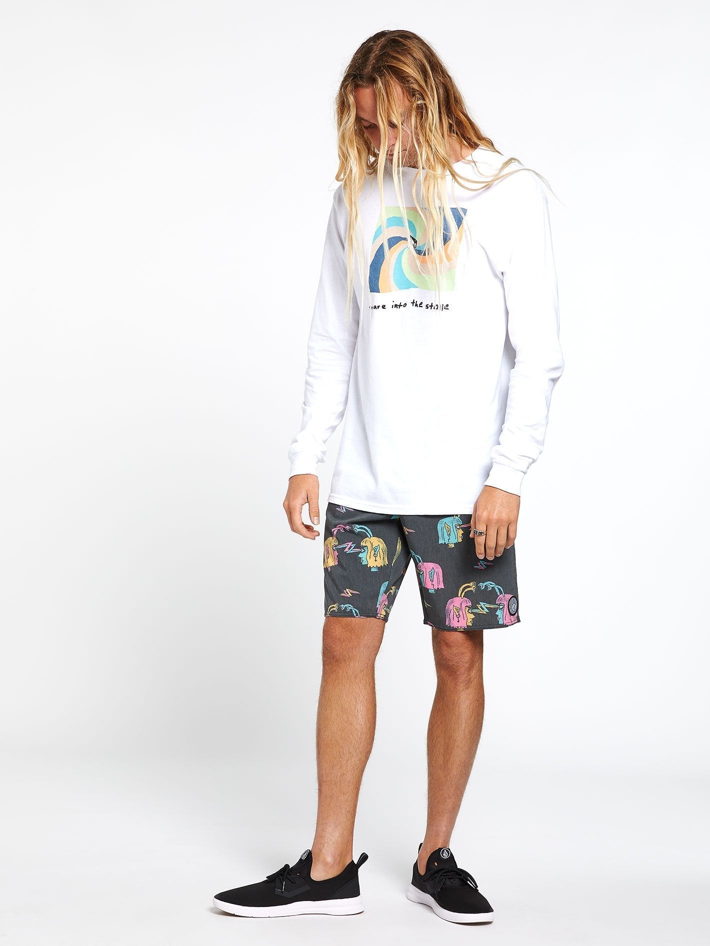 Alienated Stoney 19" Boardshort - Black