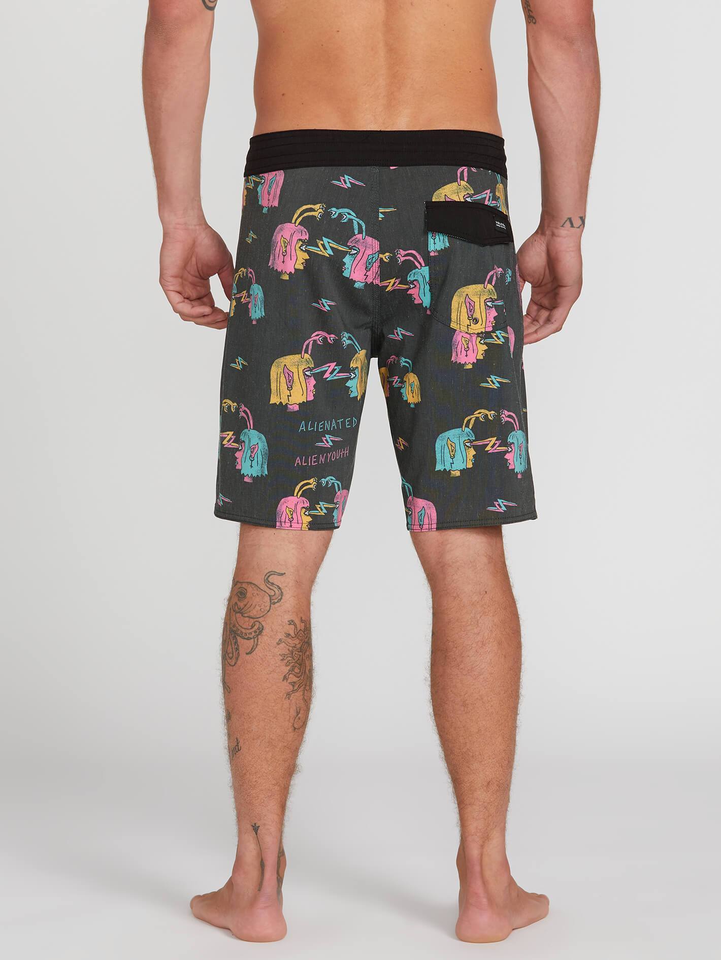 Alienated Stoney 19" Boardshort - Black
