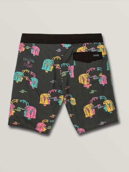 Alienated Stoney 19" Boardshort - Black