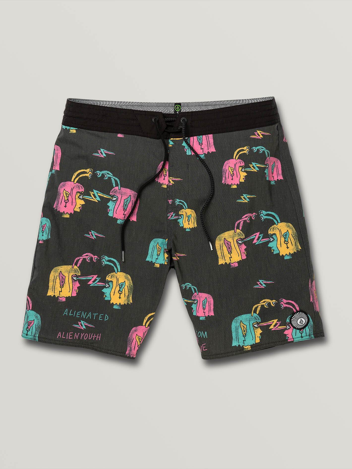 Alienated Stoney 19" Boardshort - Black