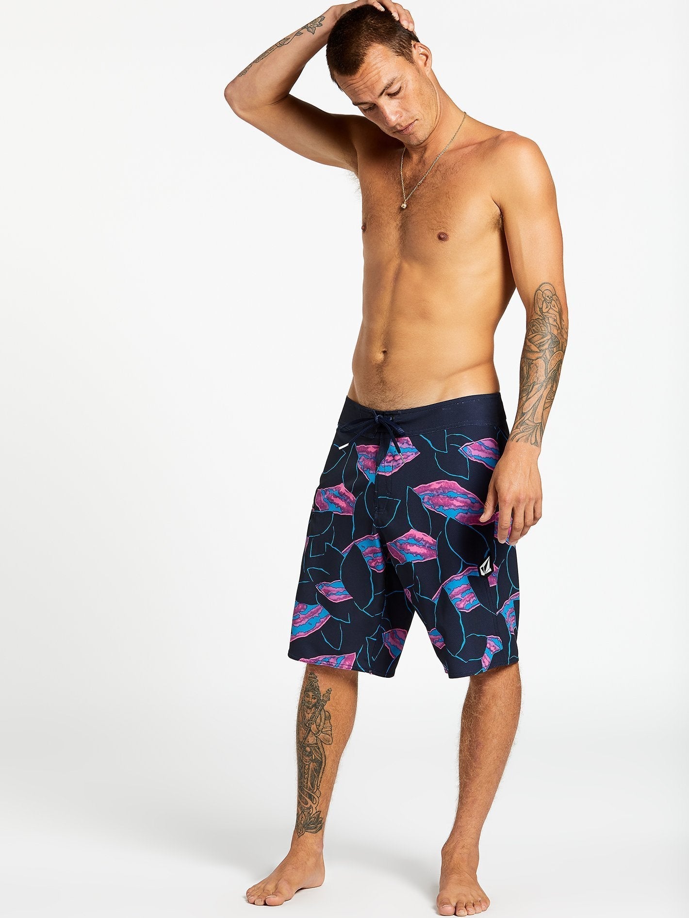 Secret Leaf Mod 20" Boardshort - Navy