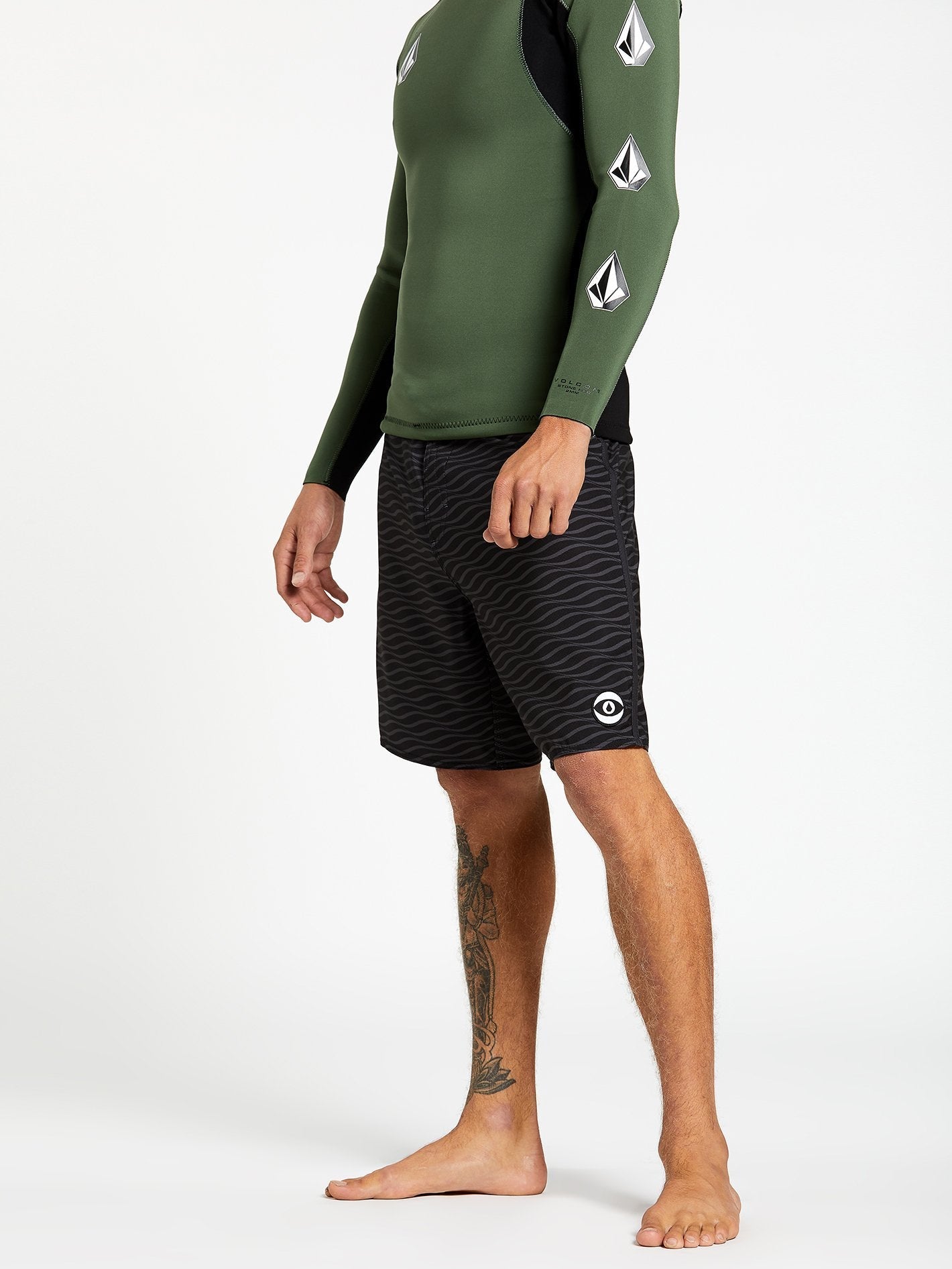 Levstone Vibes Mod Boardshort - Black