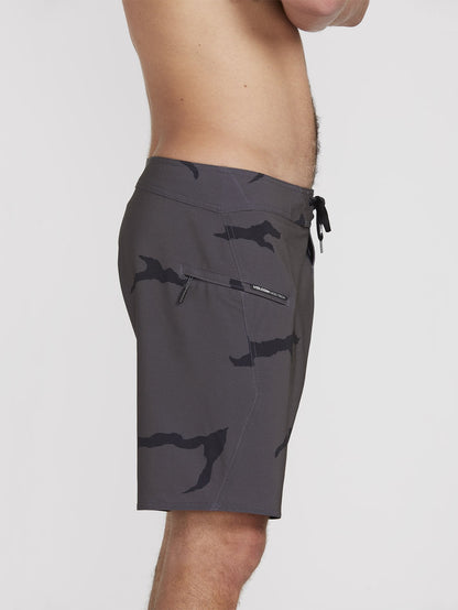 Deadly Stones Mod 18' Boardshort - Dark Charcoal