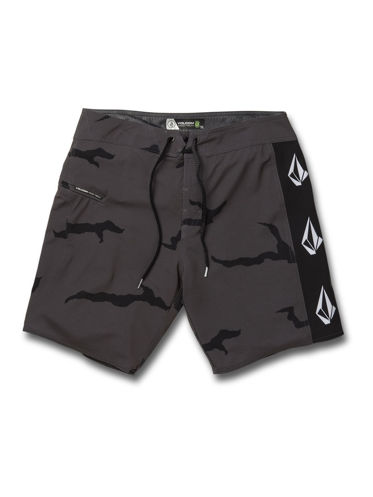 Deadly Stones Mod 18' Boardshort - Dark Charcoal