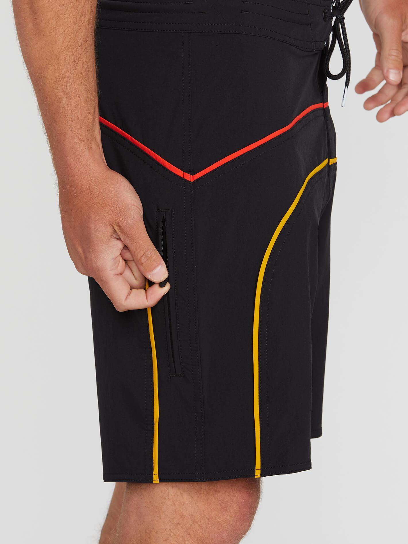 Rainbow Brdg Stny 19" Boardshort - Black