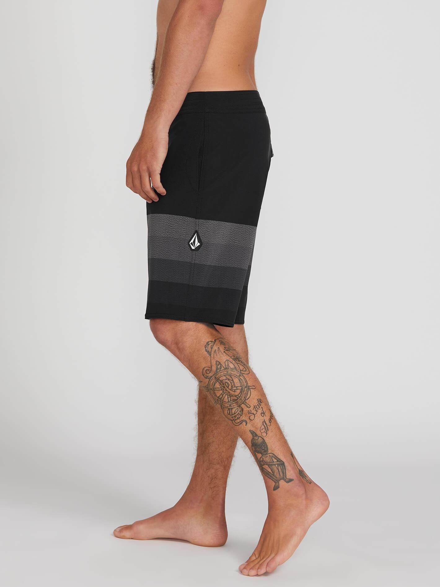 Quarta Static Stoney Boardshort - Black