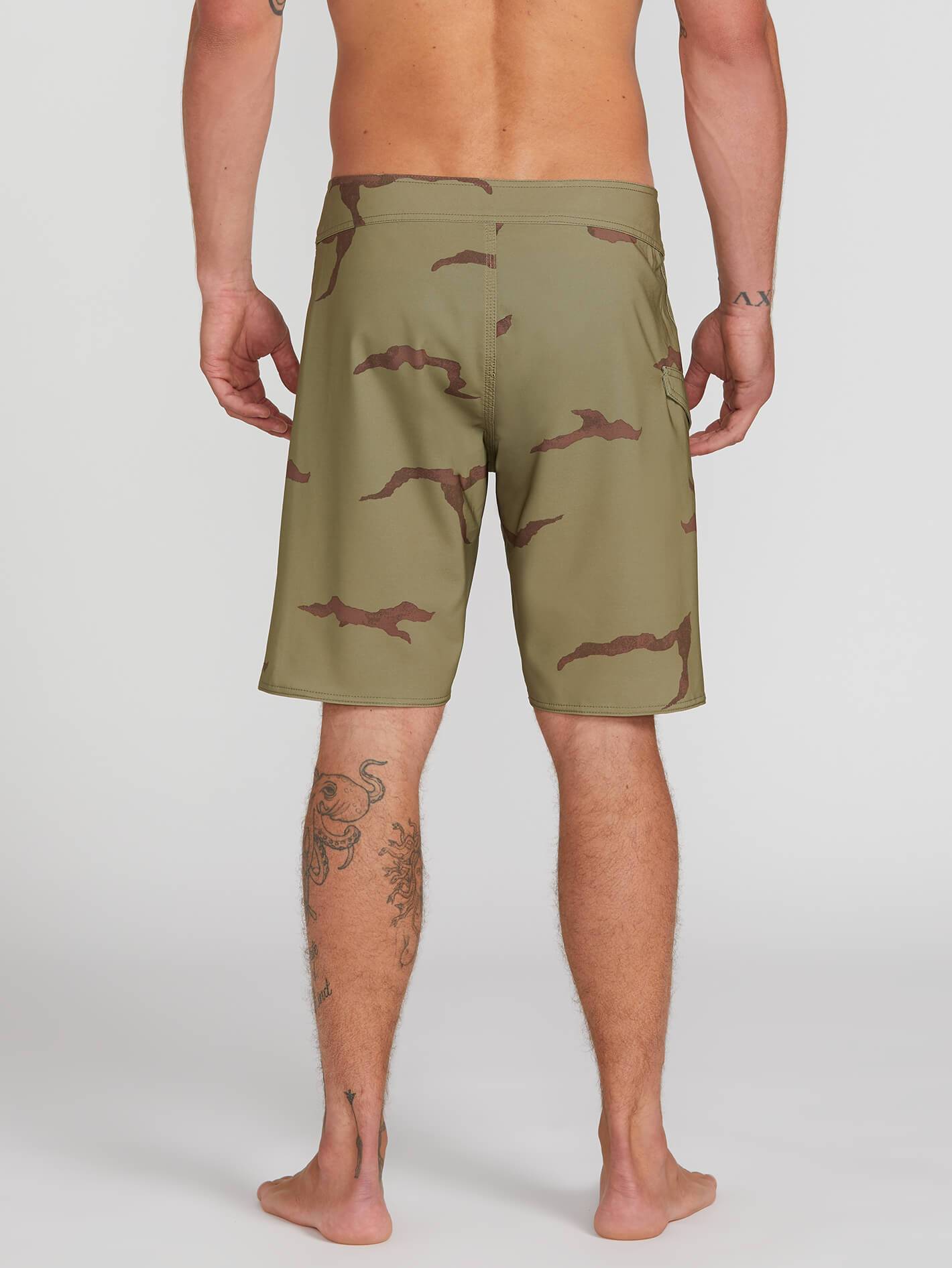 Lido Solid Mod 20" Boardshort - Light Army