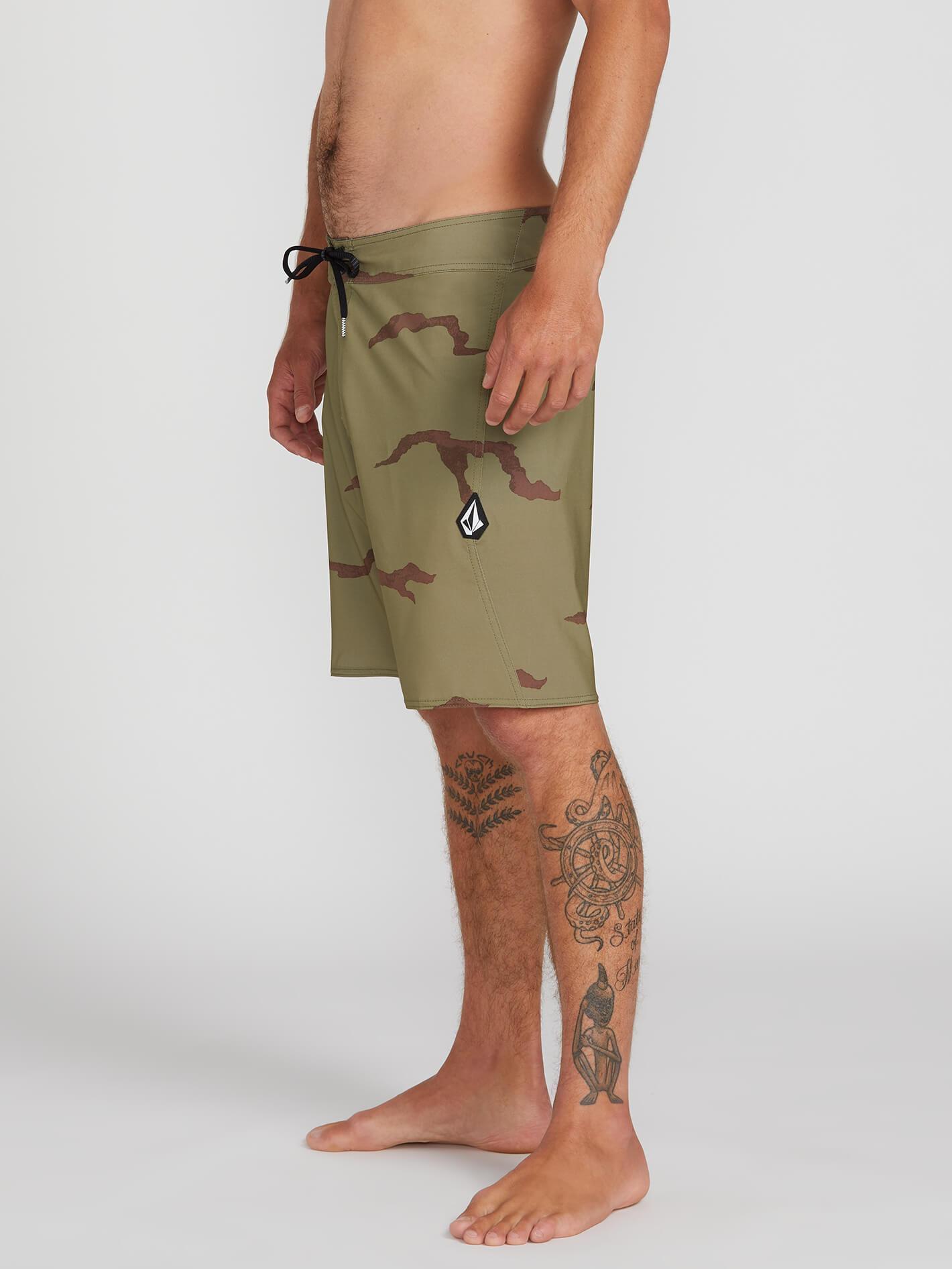 Lido Solid Mod 20" Boardshort - Light Army