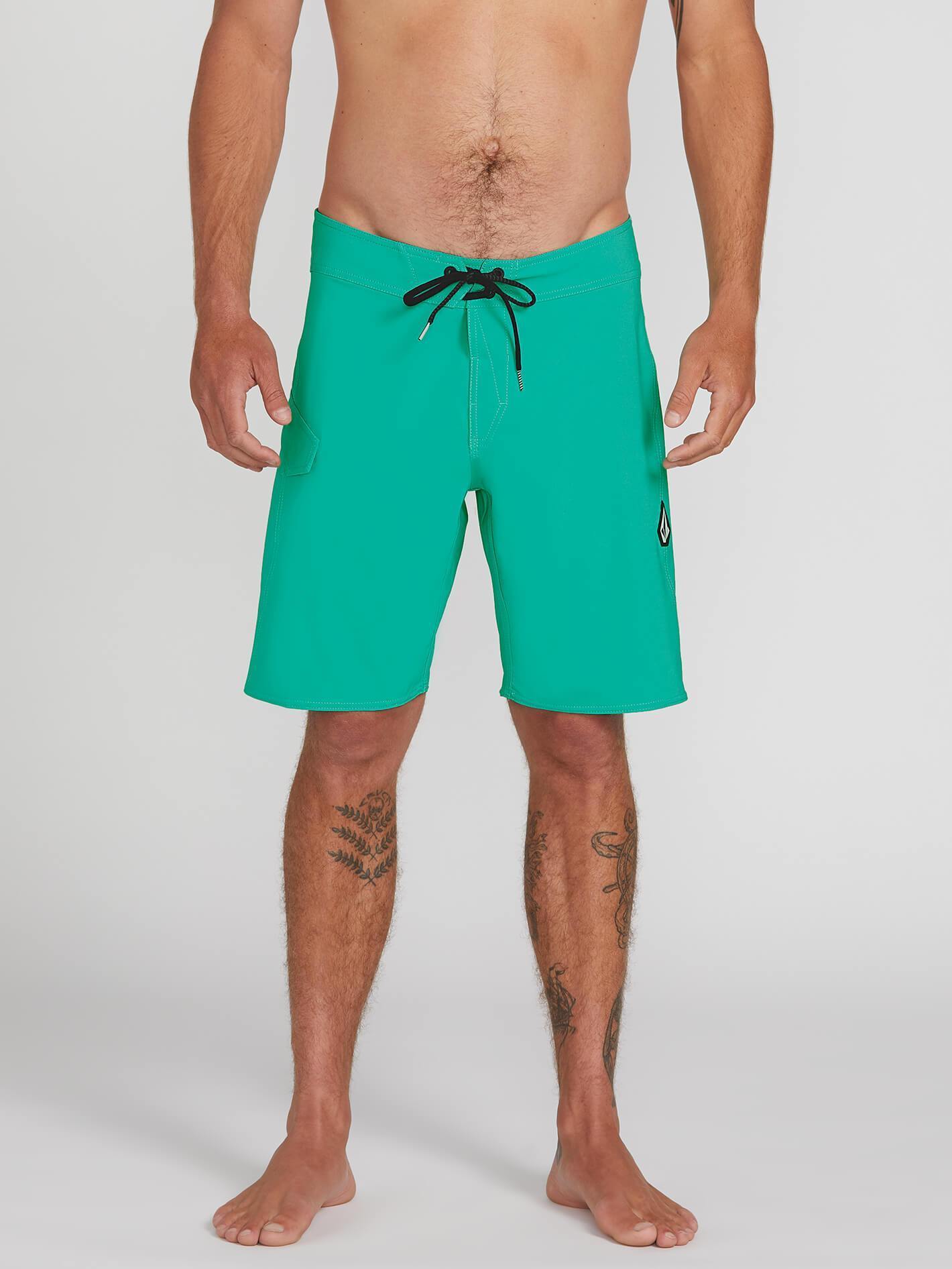 Lido Solid Mod 20" Boardshort - Mysto Green