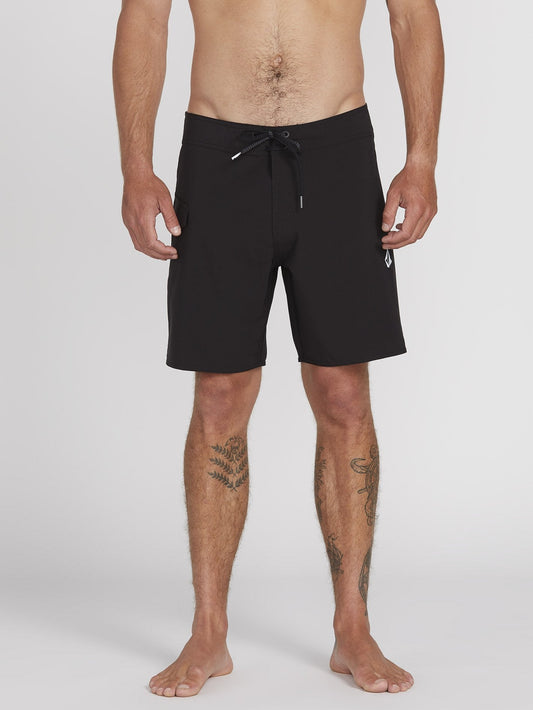 Lido Solid Mod 18" Boardshort - Black
