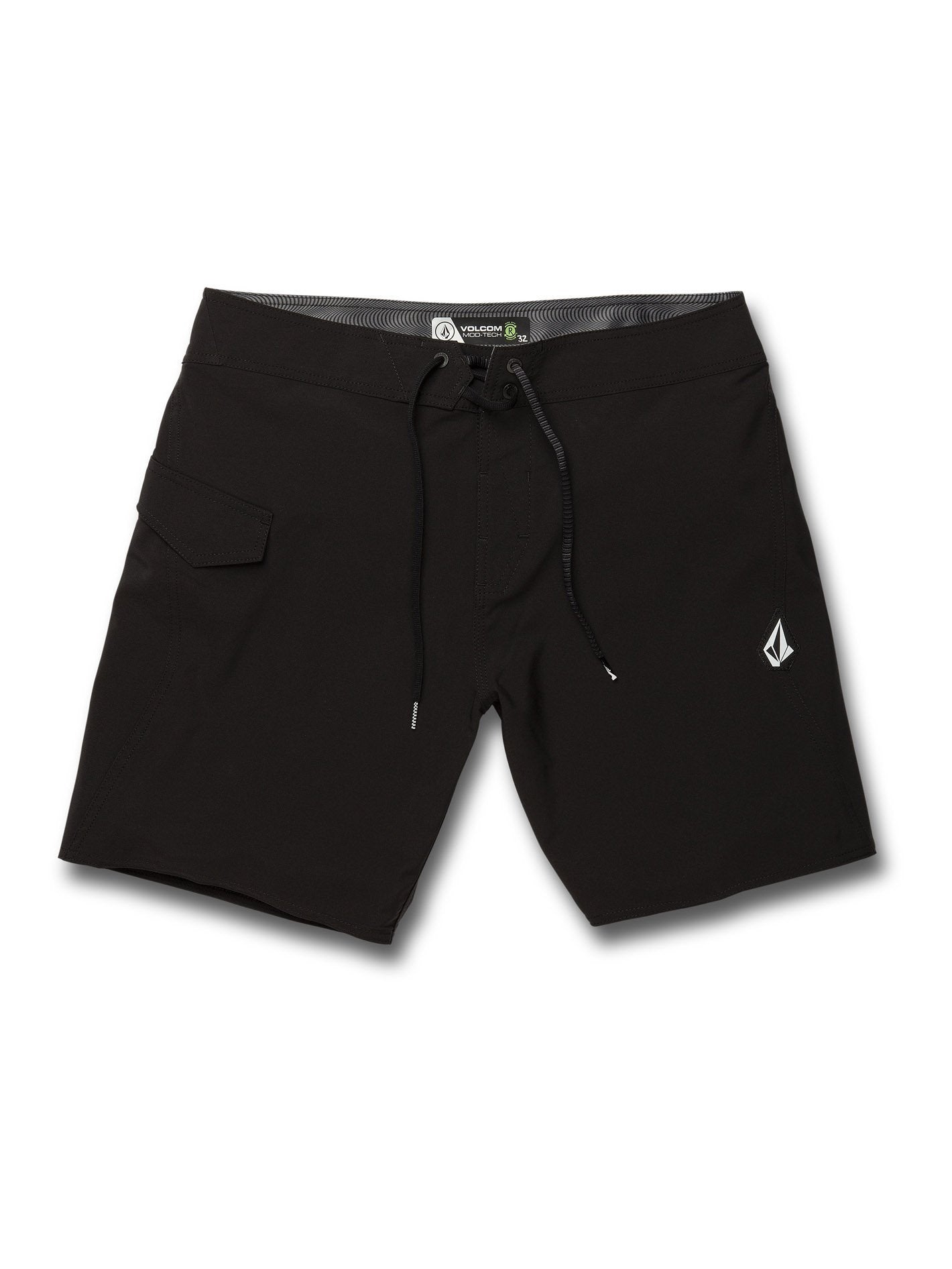 Lido Solid Mod 18" Boardshort - Black