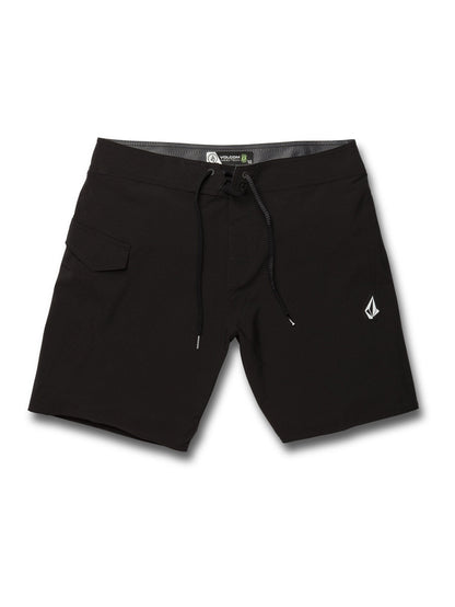 Lido Solid Mod 18" Boardshort - Black