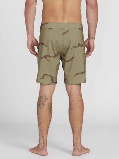Lido Solid Mod 18" Boardshort - Light Army