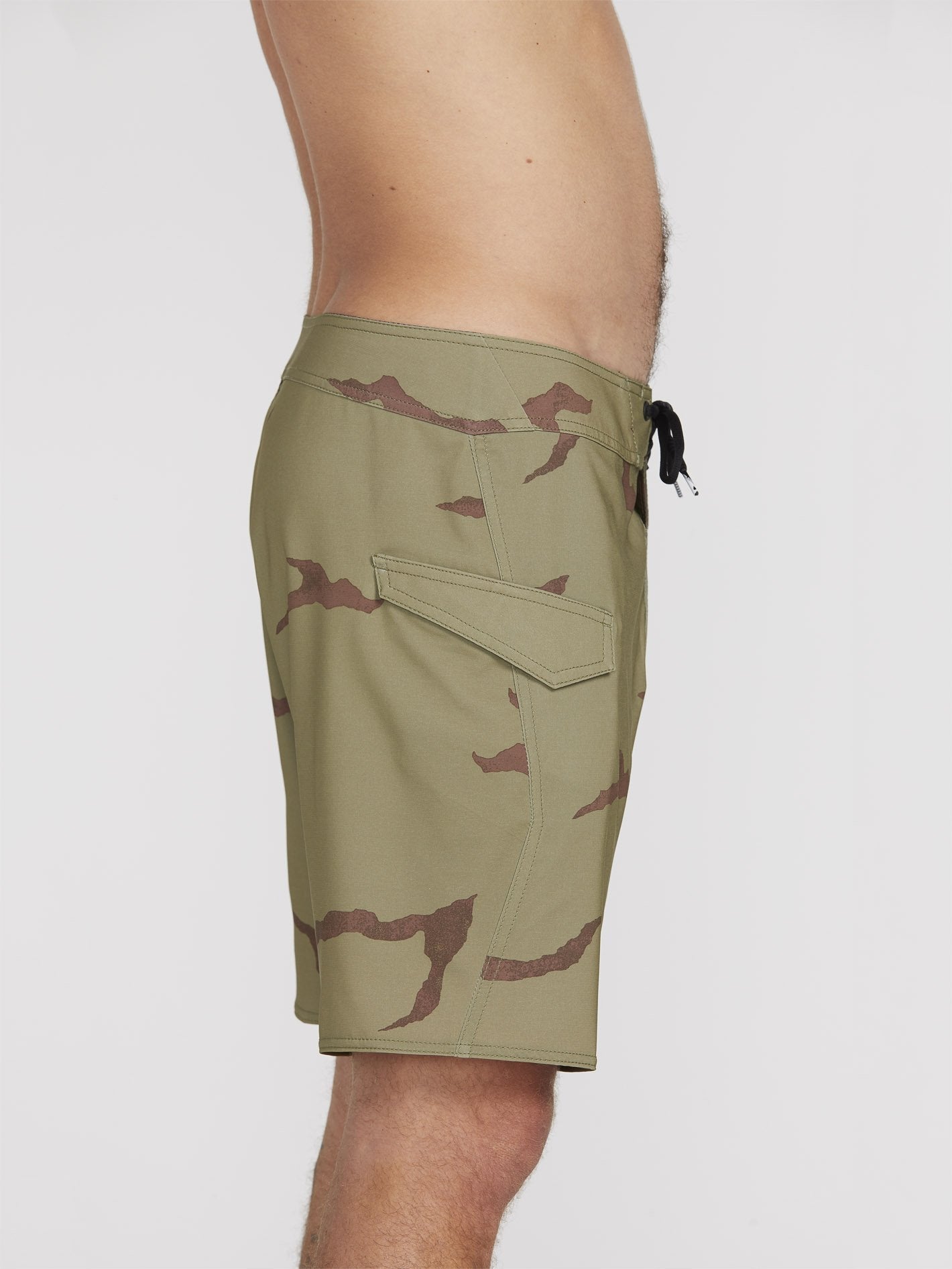 Lido Solid Mod 18" Boardshort - Light Army