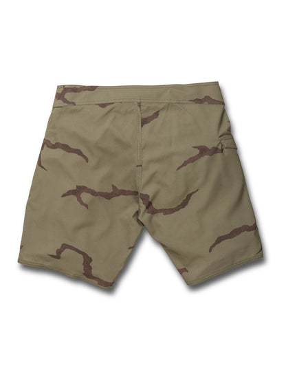 Lido Solid Mod 18" Boardshort - Light Army