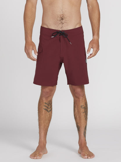Lido Solid Mod 18" Boardshort - Pinot