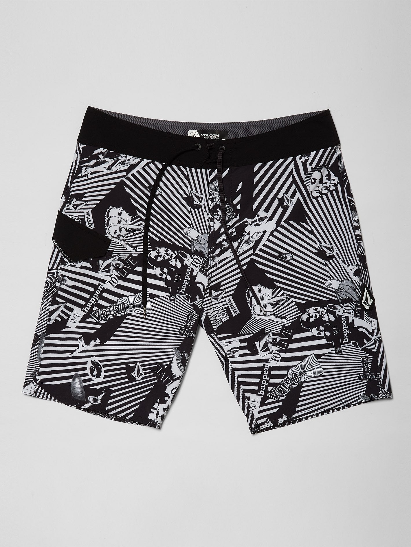 Mod Lido Print 20" Boardshort - Black
