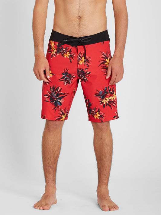 Mod Lido Print 20" Boardshort - Carmine Red
