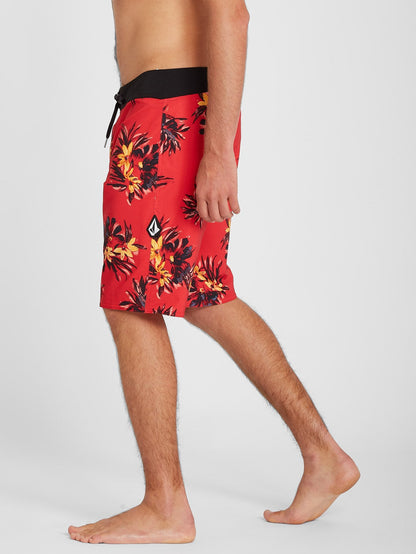 Mod Lido Print 20" Boardshort - Carmine Red