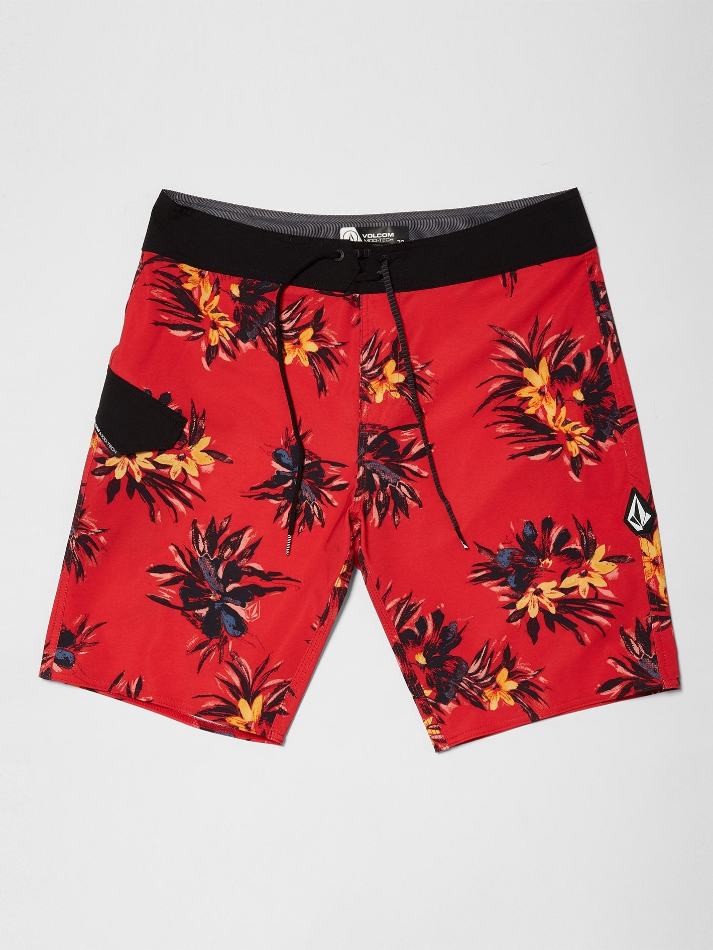 Mod Lido Print 20" Boardshort - Carmine Red