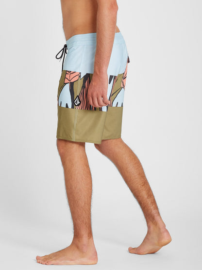 Tropic Blotter Panel 18" Boardshort - Old Mill
