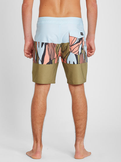 Tropic Blotter Panel 18" Boardshort - Old Mill
