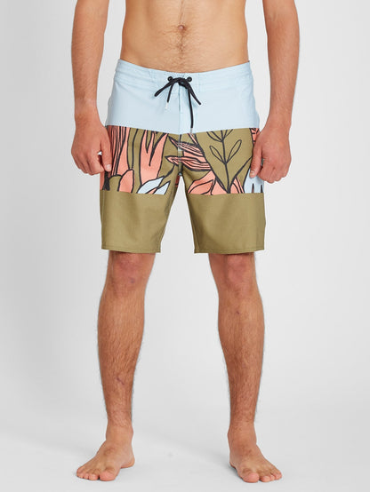 Tropic Blotter Panel 18" Boardshort - Old Mill