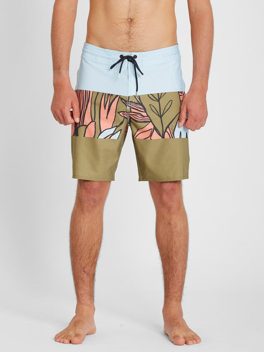 Tropic Blotter Panel 18" Boardshort - Old Mill