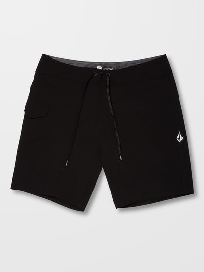 Lido Solid Mod 18" Boardshort - BLACK