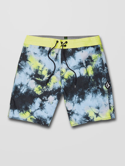Saturate Stoney 19" Boardshort - LIME TIE DYE