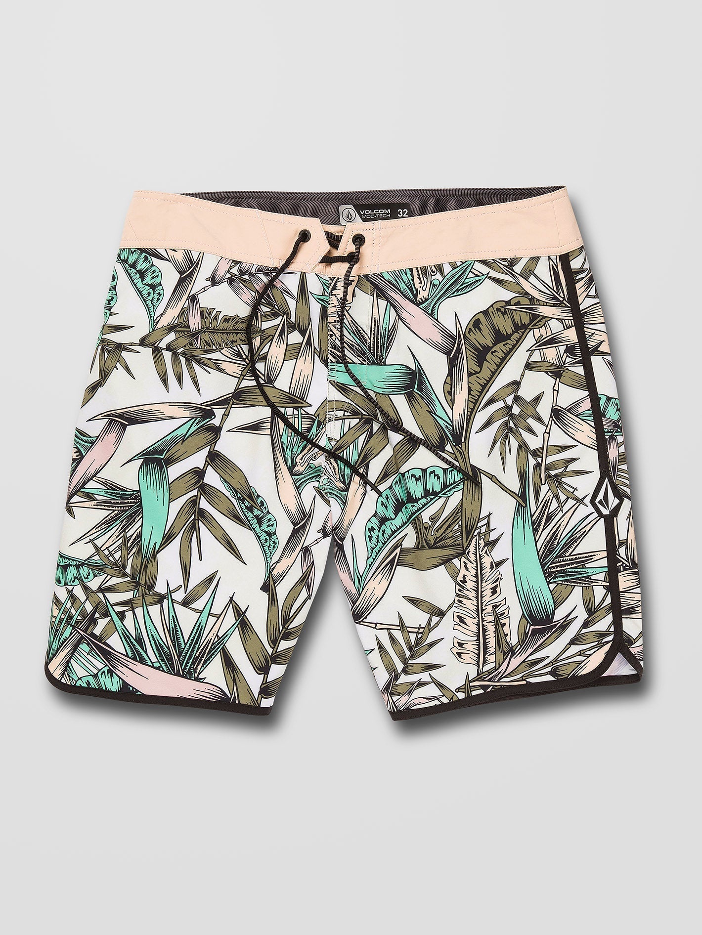 Scallop Mod-tech 19" Boardshort - MARTINI OLIVE