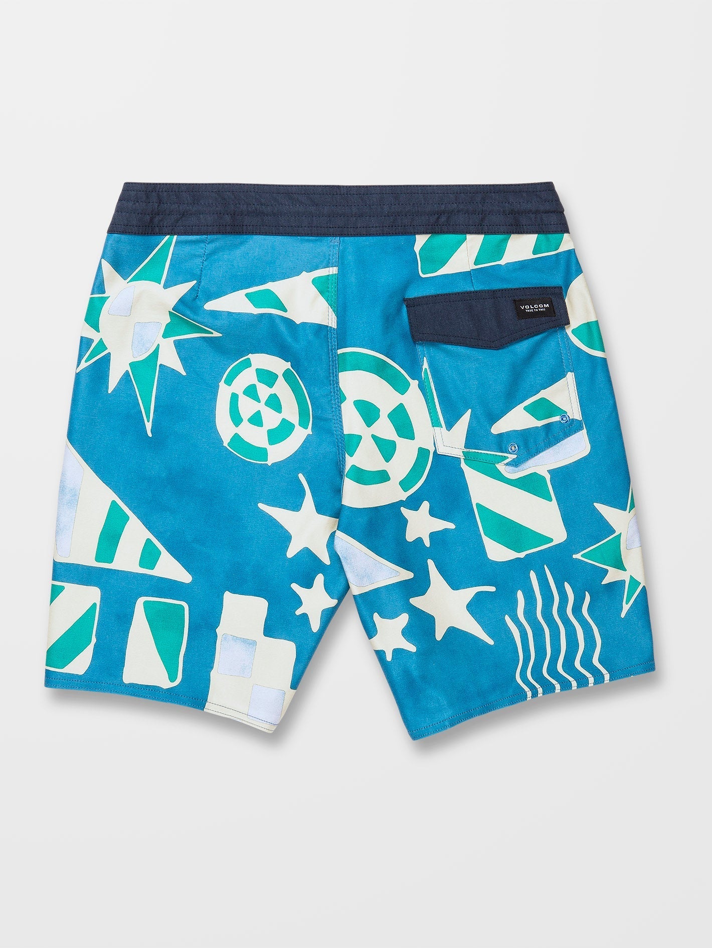 Geo Stoney 19" Boardshort - AGED INDIGO