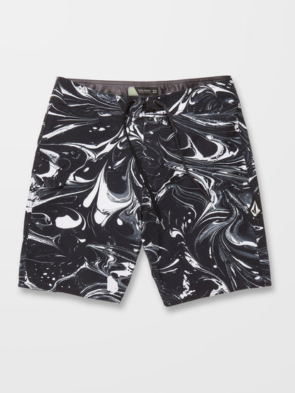 Marble Mod 19" Boardshort - BLACK