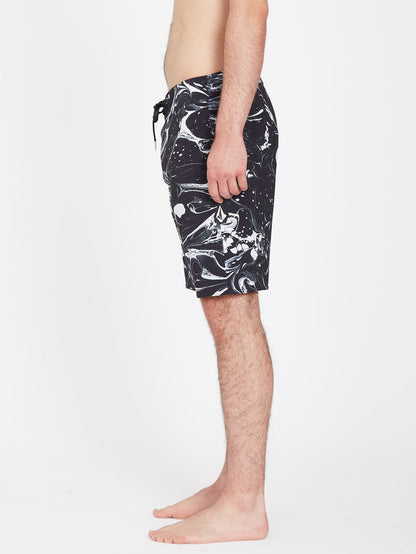 Marble Mod 19" Boardshort - BLACK