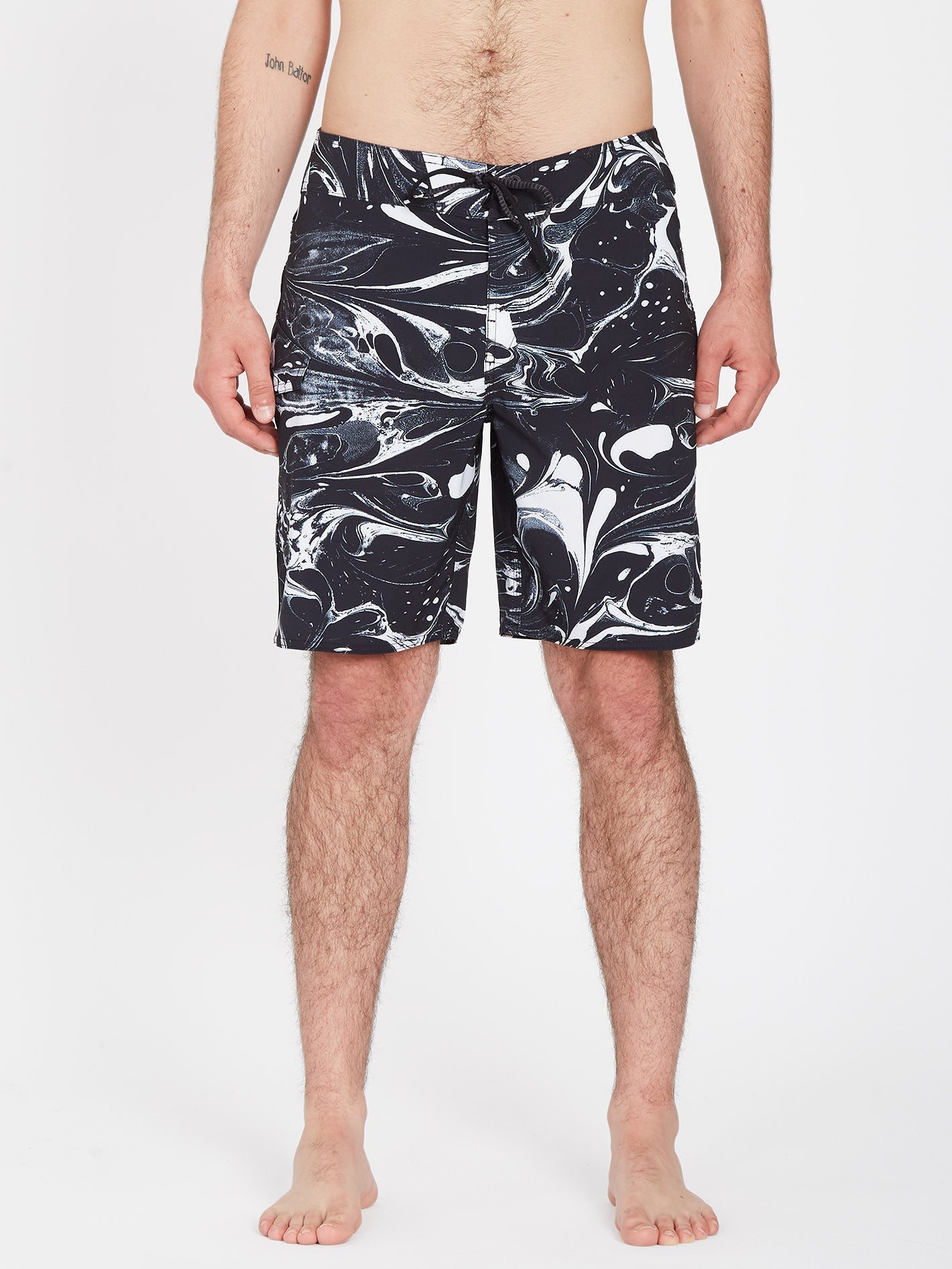 Marble Mod 19" Boardshort - BLACK