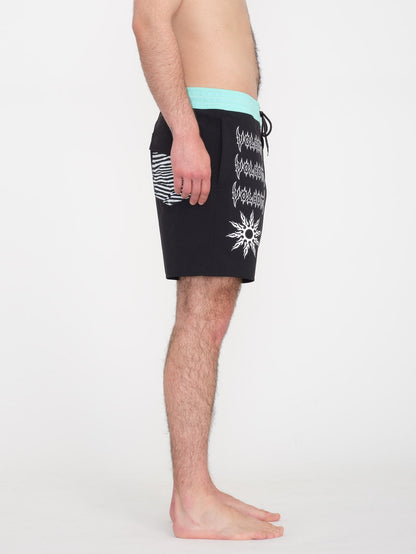 About Time Liberators 17" Boardshort - BLACK
