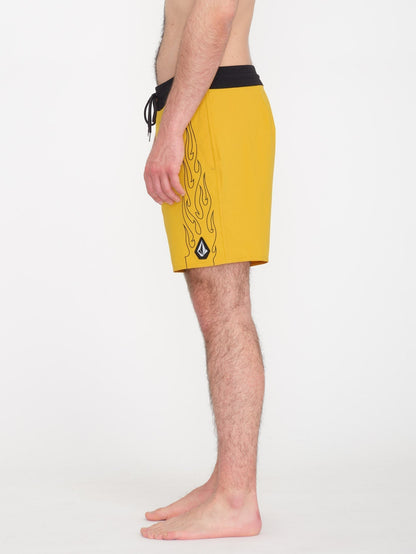 About Time Liberators 17" Boardshort - LEMON