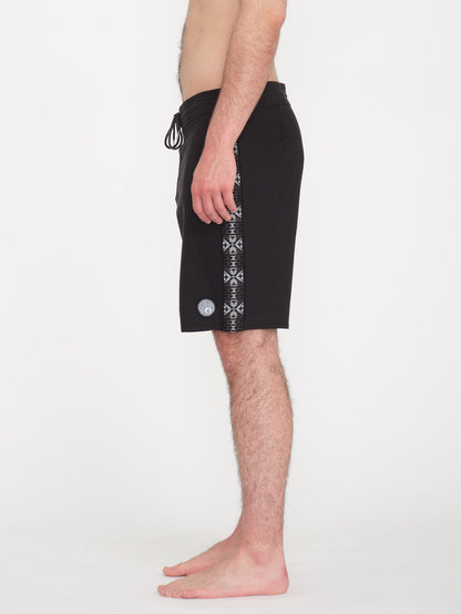 V Ent Hockey Dad Stoney 19" Boardshort - BLACK