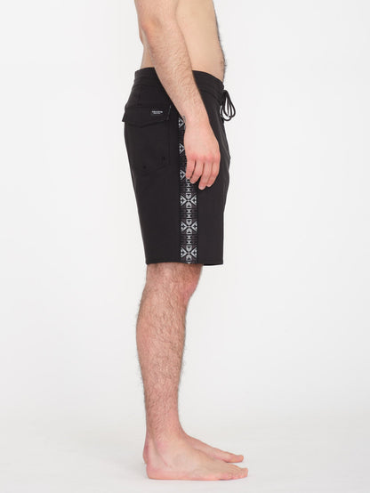 V Ent Hockey Dad Stoney 19" Boardshort - BLACK