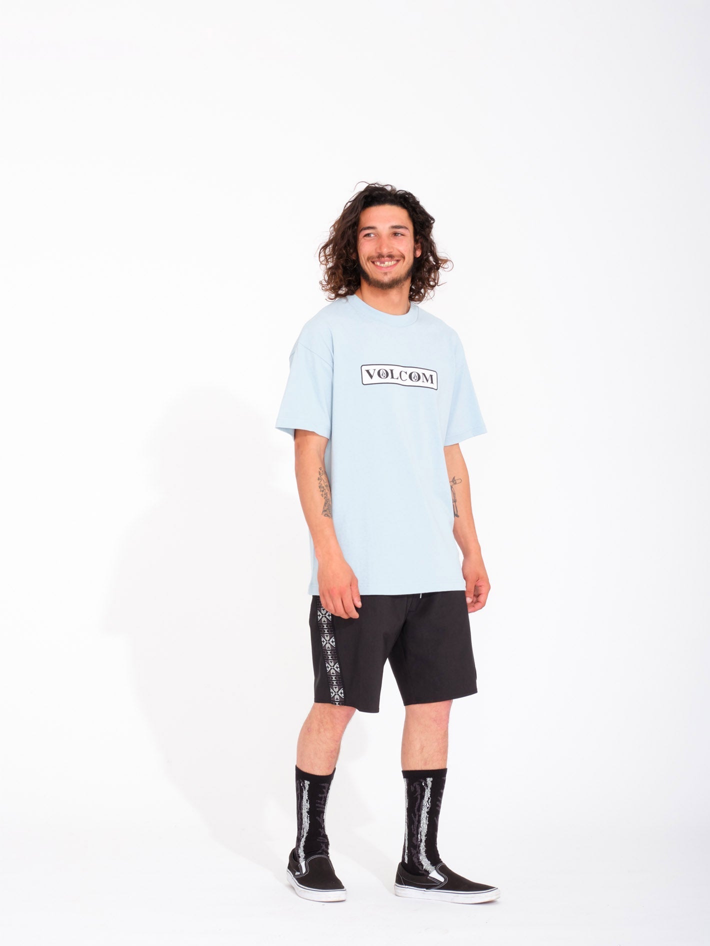 V Ent Hockey Dad Stoney 19" Boardshort - BLACK