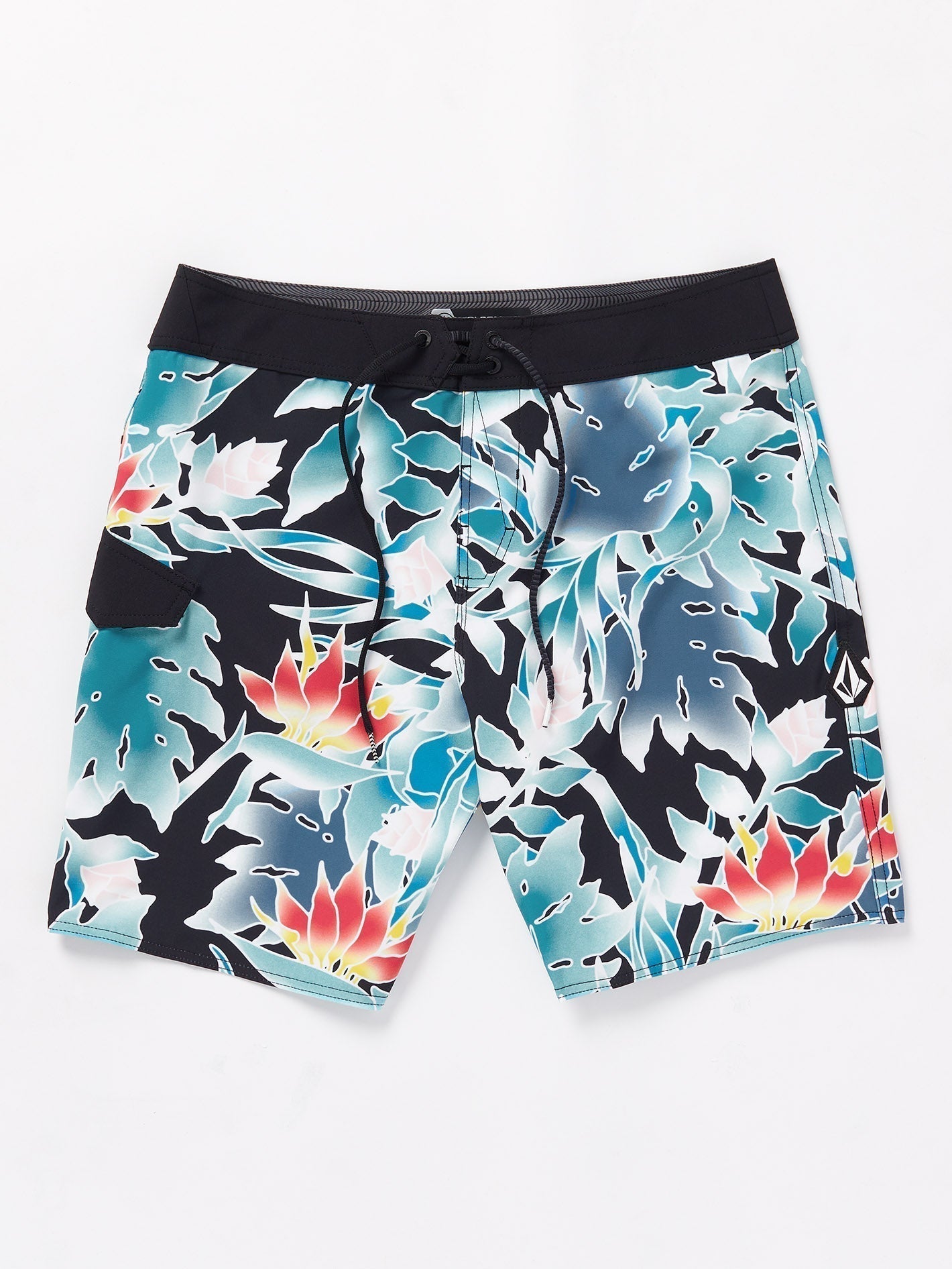 Leaf It Mod 19" Boardshort - BLACK