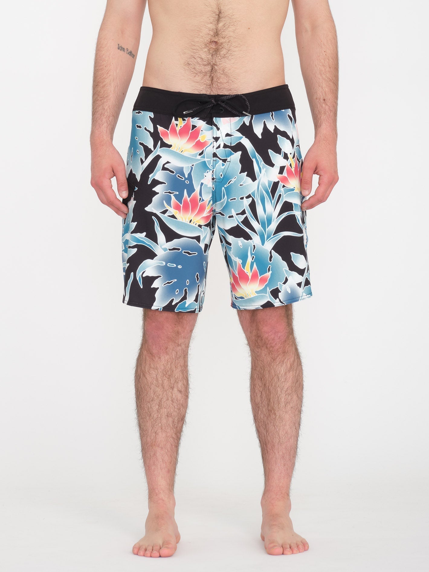 Leaf It Mod 19" Boardshort - BLACK