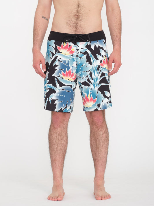 Leaf It Mod 19" Boardshort - BLACK