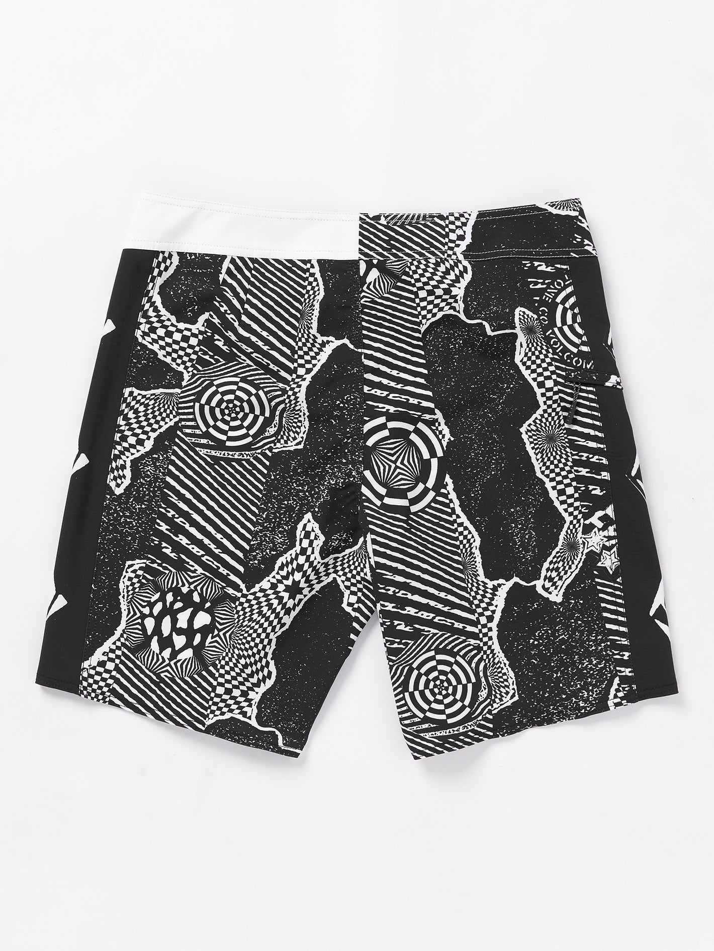 Lido Iconic Mod 19" Boardshort - BLACK WHITE