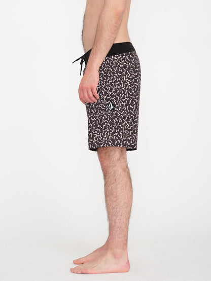Asphalt Beach Mod 18" Boardshort - BLACK