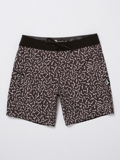 Asphalt Beach Mod 18" Boardshort - BLACK