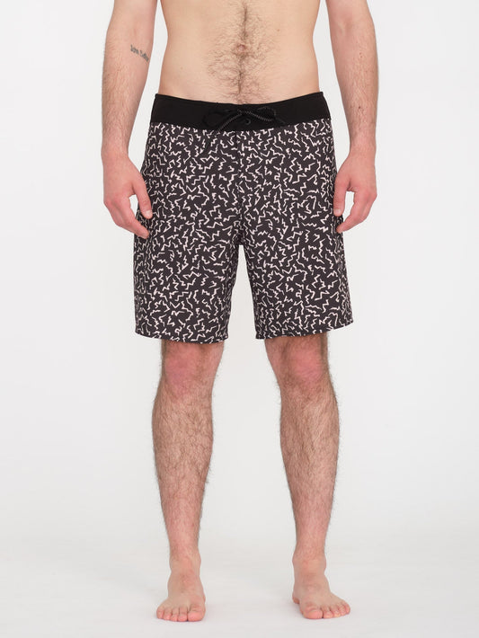 Asphalt Beach Mod 18" Boardshort - BLACK