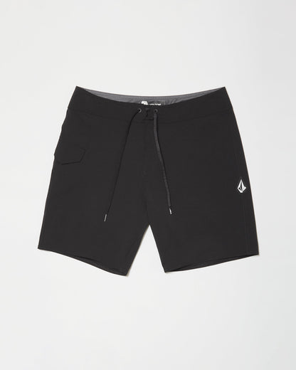 Lido Solid Mod 18" Boardshort - BLACK