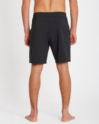 Lido Solid Mod 18" Boardshort - BLACK