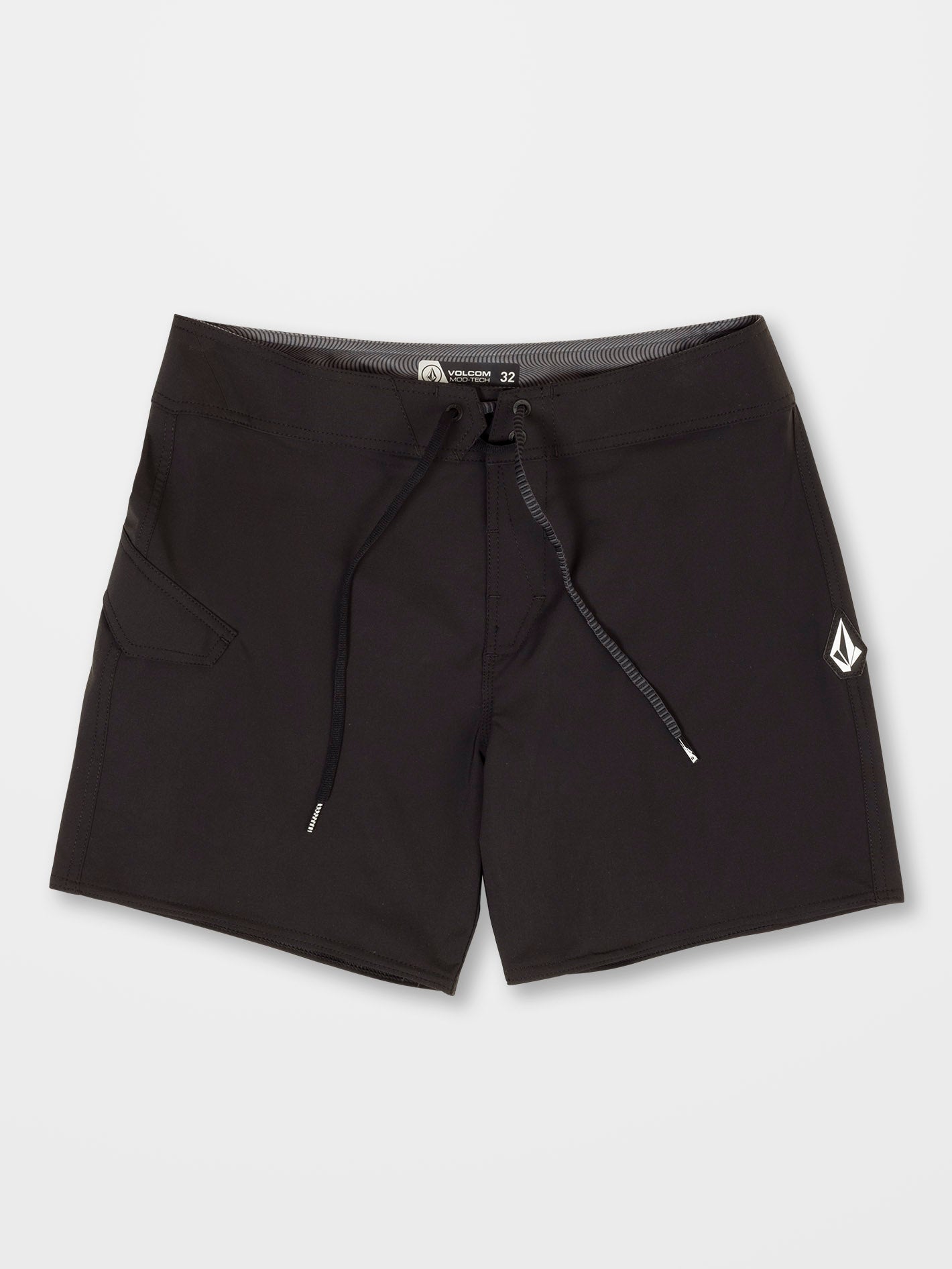 Lido Solid Mod 16" Boardshort - BLACK